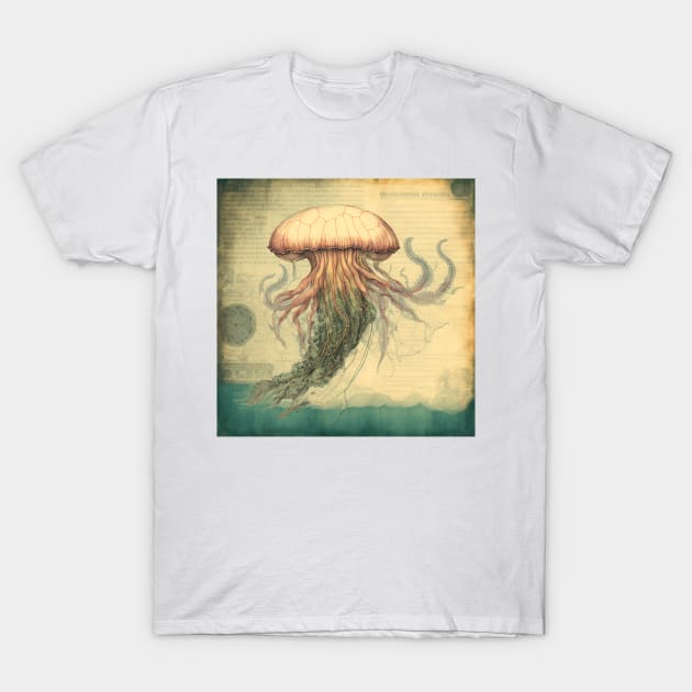 Vintage Jellyfish T-Shirt by hamptonstyle